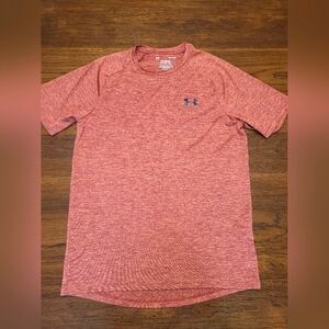 Under Armour Men's Small Orange "The Tech Tee" Lightweight Athletic Casual Shirt
